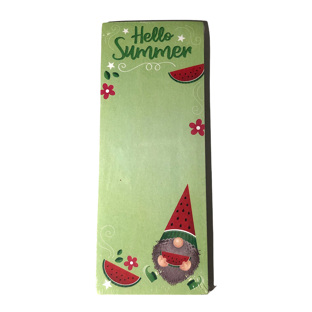 Gnome Magnetic List Note Pads 30 Sheets - Hello Summer